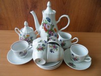ф2496 Сервиз кофейный 15 пр.  Букет Цветов  Романс